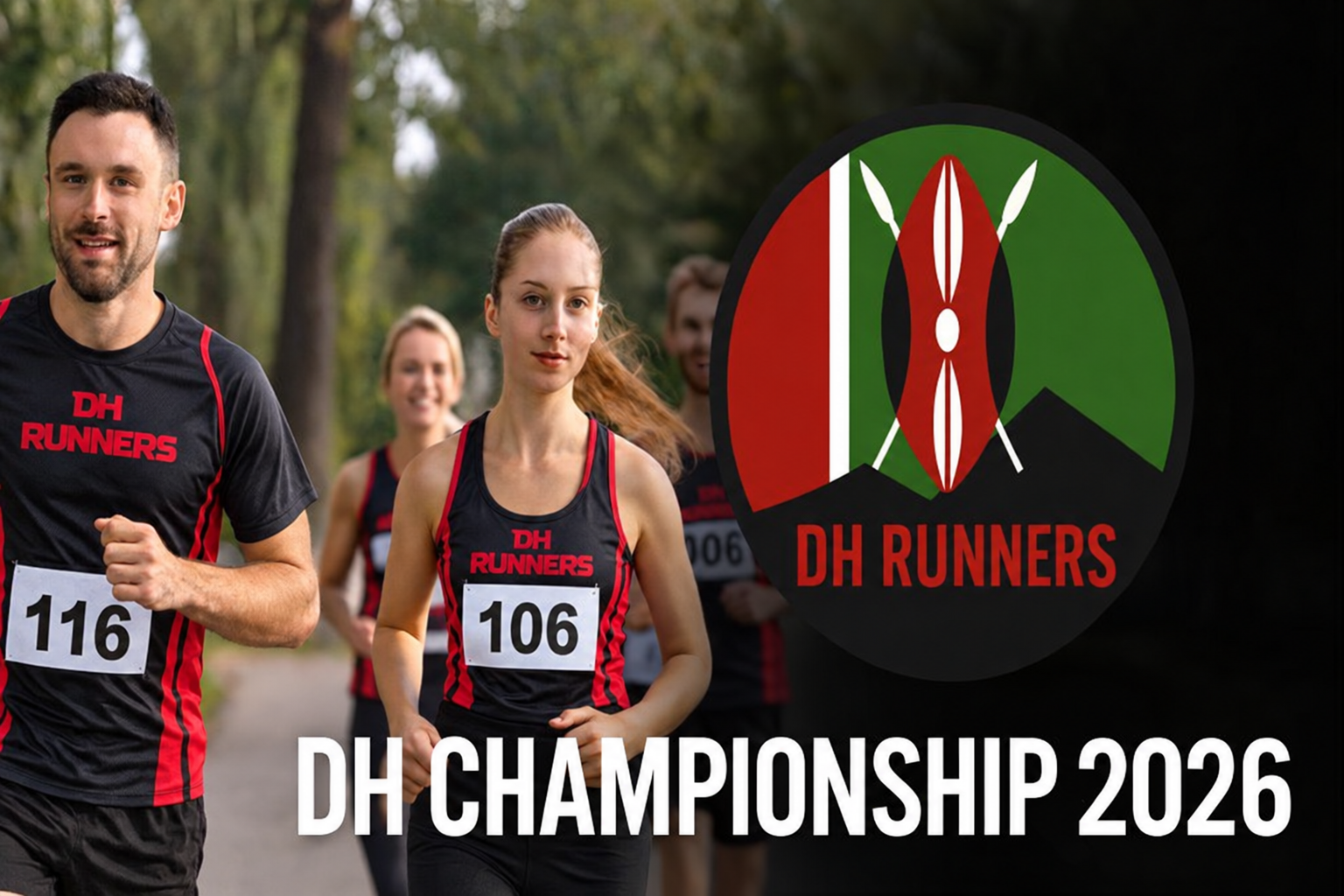 Runners, logo and DH Championship 2026